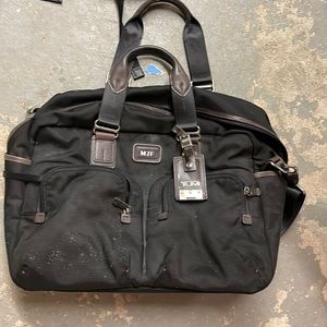Yumi work bag; MJF initials